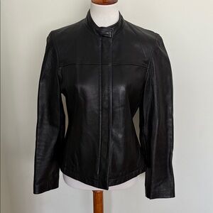 Black Leather Women's Jacket